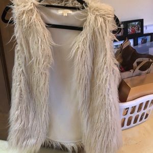Faux fur vest